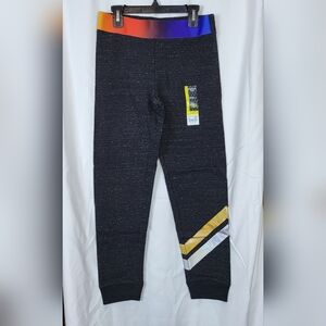 Avia Athletic Works NWT Girls Retro Inspired Gray Fleece Lined Jogger Sz L 10/12